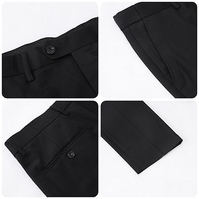 Men's 3 pc Suit Slim Fit Tuxedo Set Butterfly Print One-Button Blazer Vest Pants Set