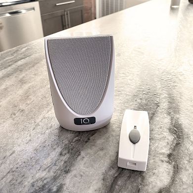 Battery Powered Wireless Door Bell Chime Kit, 6 Chime Tones, 4 Volume Levels, 1 Button White