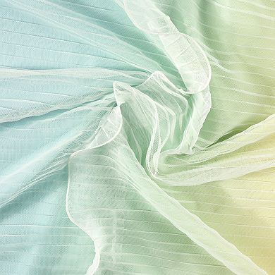 Lush Decor Nerina Rainbow Ombre Ruffled Shower Curtain