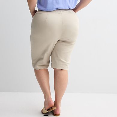 Plus Size Croft & Barrow® Effortless Stretch Skimmer Shorts