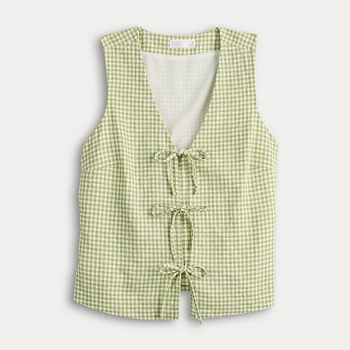 Women's LC Lauren Conrad Tie Front Vest
