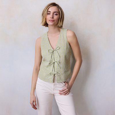 Women's LC Lauren Conrad Tie Front Vest