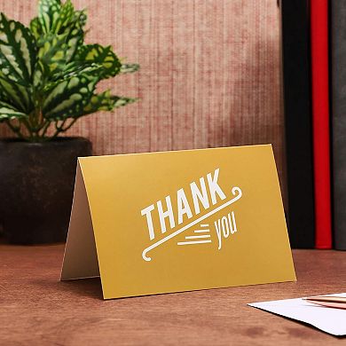 48 Pack Masculine Thank You Cards for Men w/ Envelopes, 6 Retro Designs, 4x6 In