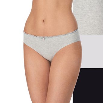 Juniors' SO® Cotton Spandex Ruffle Cheeky 3-Pack Panties SO61001P3