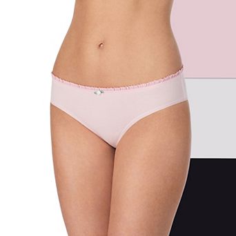 Juniors' SO® Cotton Spandex Ruffle Cheeky 3-Pack Panties SO61001P3