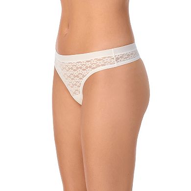 Juniors' SO® Daisy Lace Thong Panty SO70002