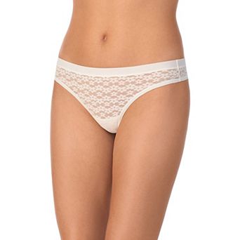 Juniors' SO® Daisy Lace Thong Panty SO70002