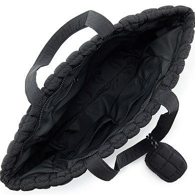 FLX Quilted Tote With Pouch