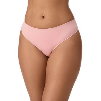 Juniors' SO® Seamless Rib Thong Panty SO70003
