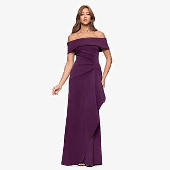 Women's X Evenings Off-the-Shoulder Ruched Maxi Dress