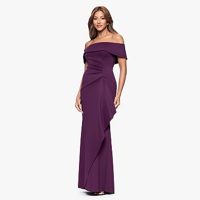 Women's X Evenings Off-the-Shoulder Ruched Maxi Dress
