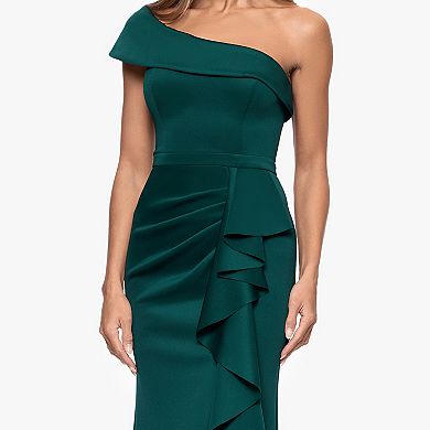Women's X Evenings One-Shoulder Ruffled Maxi Dress