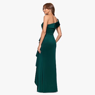 Women's X Evenings One-Shoulder Ruffled Maxi Dress