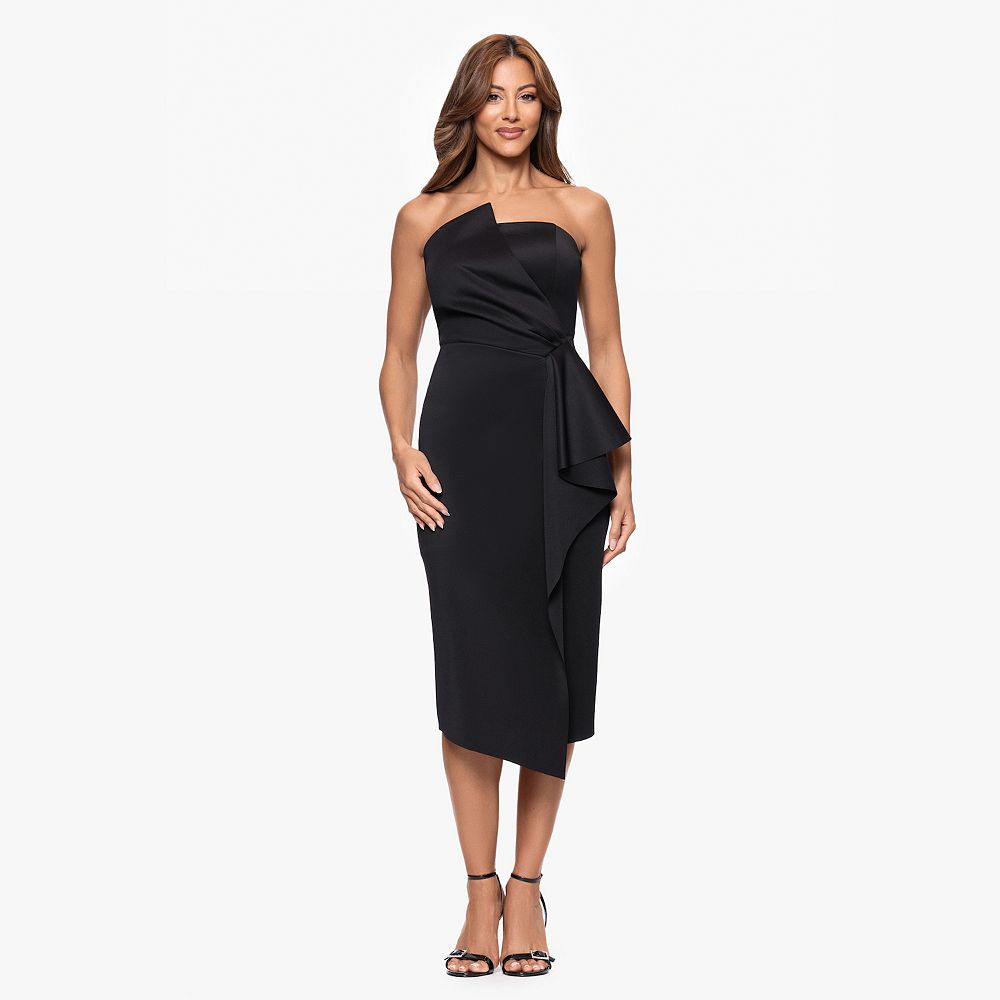 Women's X Evenings Strapless Ruffle Dress - Main Image