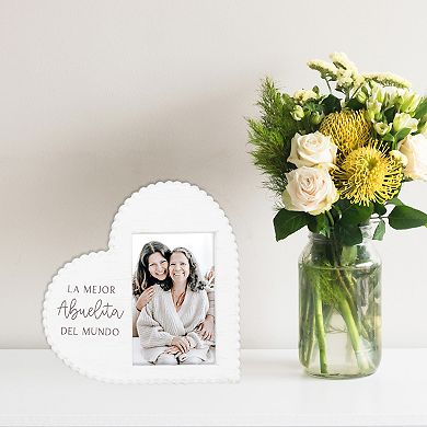 Belle Maison "La Mejor Abuelita Del Mundo" Heart Frame Table Décor