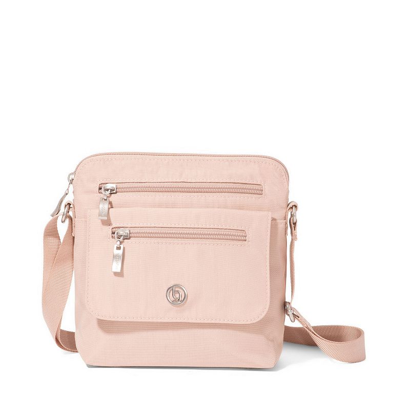 baggallini Roam RFID-Blocking Crossbody Bag, Ballet Pink