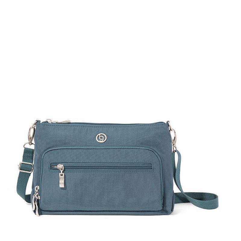 baggallini Terrain Crossbody Bag, Grey Blue