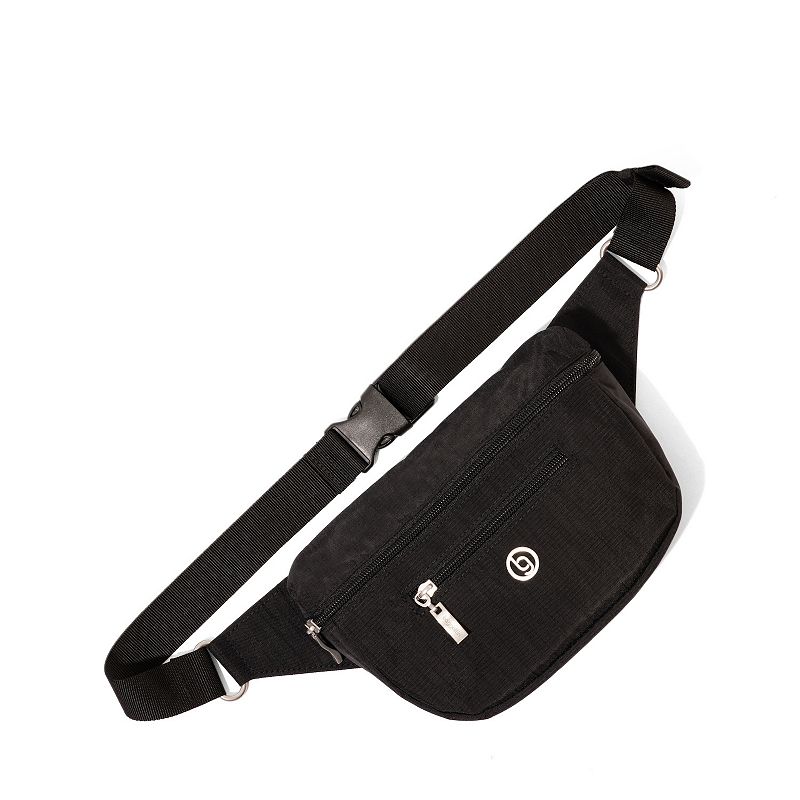 baggallini Ultimate RFID-Blocking Belt Bag Sling, Black