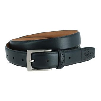 Trafalgar Men's Perforated Touch Leather Belt