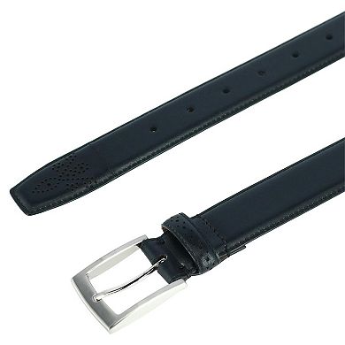 Trafalgar Men's Perforated Touch Leather Belt