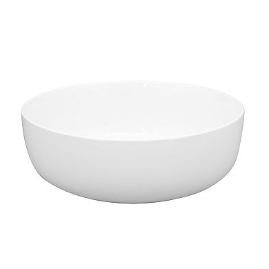 Mingle & Co. Whiteware Low Serving Bowl