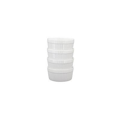 Mingle & Co. 4-pc. Whiteware Ramekins