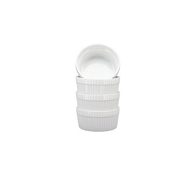 Mingle & Co. 4-pc. Whiteware Ramekins