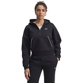 Women's Under Armour Rival Fleece Piped 1/2 Zip Hoodie