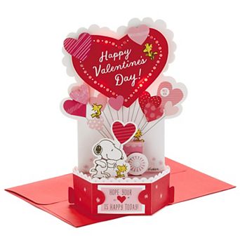 Hallmark Paper Wonder Musical Peanuts Pop-Up School Valentine's Day Cards