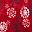 Classic Red Snowflakes