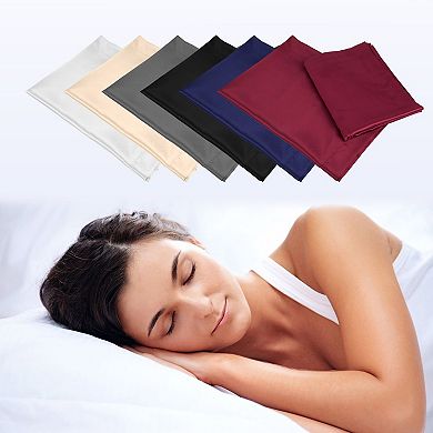 2 Pack Satin Pillowcases Queen Size Silky Soft Pillow Covers for Hair & Skin Care