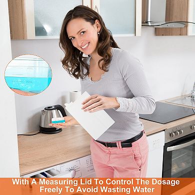 35oz Laundry Detergent Dispenser Bottle, Empty Storage Container with Waterproof Labels for Detergen