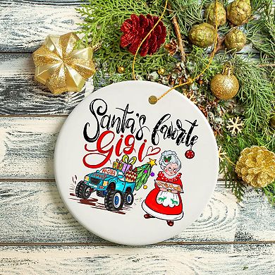Santa’s Favorite Gigi Christmas Ornament, Grandma Gift