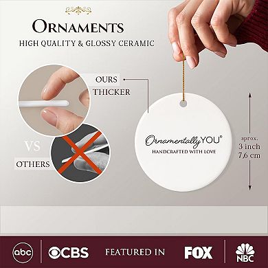 Premium Quality Festive Cheer and Merriment Ceramic Christmas Ornament