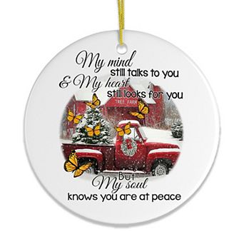 Farm Themed Memorial Ornament, Circle Version