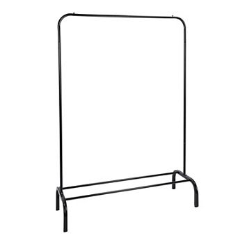Clothes Rack Stand, Freestanding Garment Organizer with Bottom Shelf, 33lbs Capacity