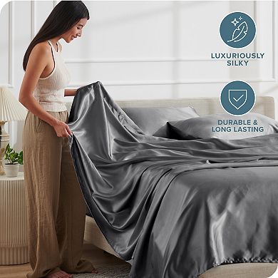 Satin Luxury Solid Sheet Set
