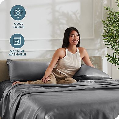 Satin Luxury Solid Sheet Set