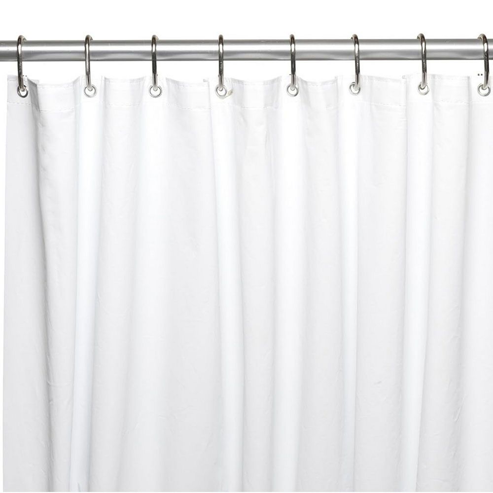 6 Gauge PEVA NonToxic Shower Curtain Liner with Metal Grommets