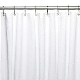 6 Gauge PEVA Non-Toxic Shower Curtain Liner with Metal Grommets