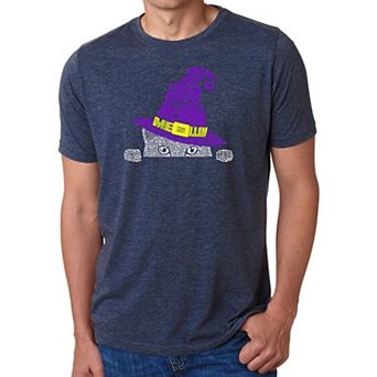 Peeking Witch Cat - Men's Premium Blend Word Art T-shirt
