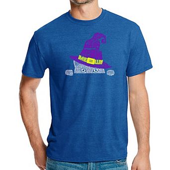 Peeking Witch Cat - Men's Premium Blend Word Art T-shirt