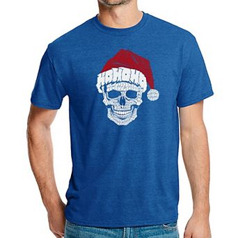 Santa Skull - Men's Premium Blend Word Art T-shirt