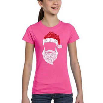 Feliz Navidad Santa Claus - Girl's Word Art T-shirt