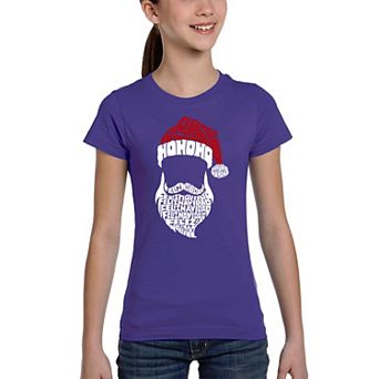 Feliz Navidad Santa Claus - Girl's Word Art T-shirt