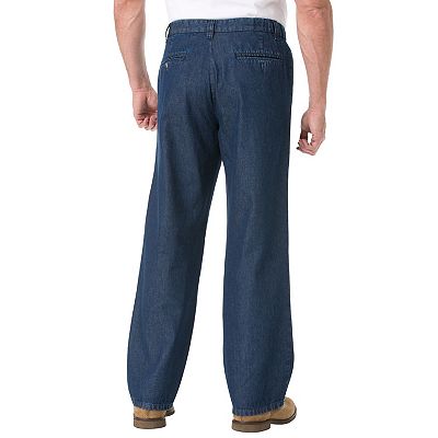 KingSize Men's Big & Tall Relaxed Fit Comfort Waist Pleat-Front