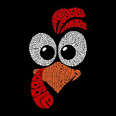 Turkey Face - Men's Word Art Crewneck Sweatshirt