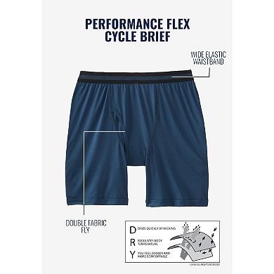 KingSize Men's Big & Tall Performance Flex Cycle Briefs