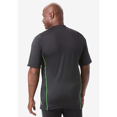 KingSize Men's Big & Tall Performance Crewneck Undershirt 2-Pack