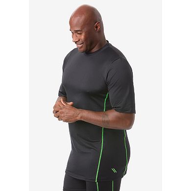 KingSize Men's Big & Tall Performance Crewneck Undershirt 2-Pack
